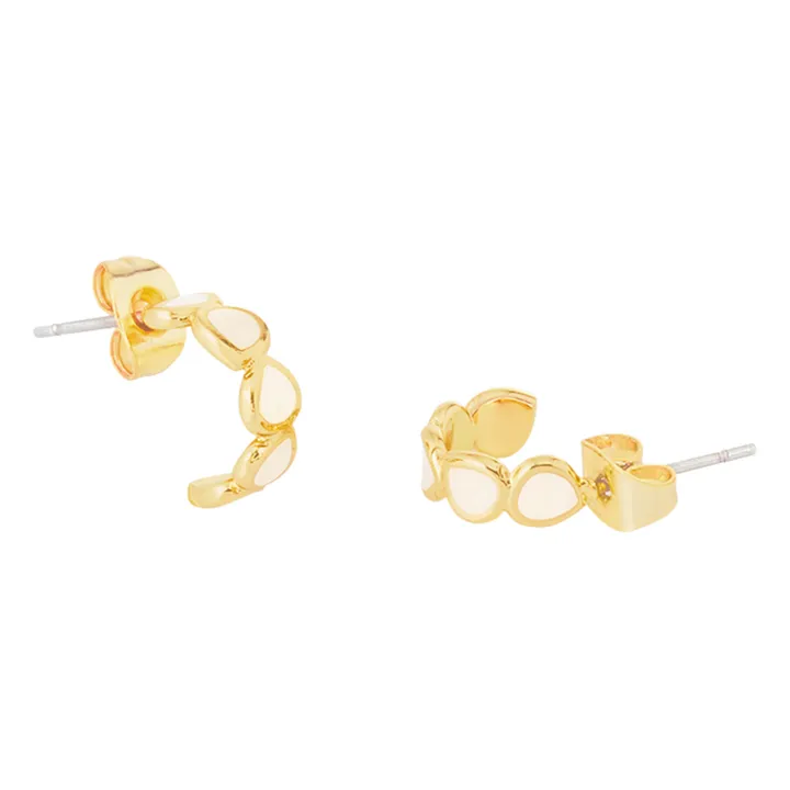 Bangle Up Boucles d'Oreilles Mini Lumi | Blanc