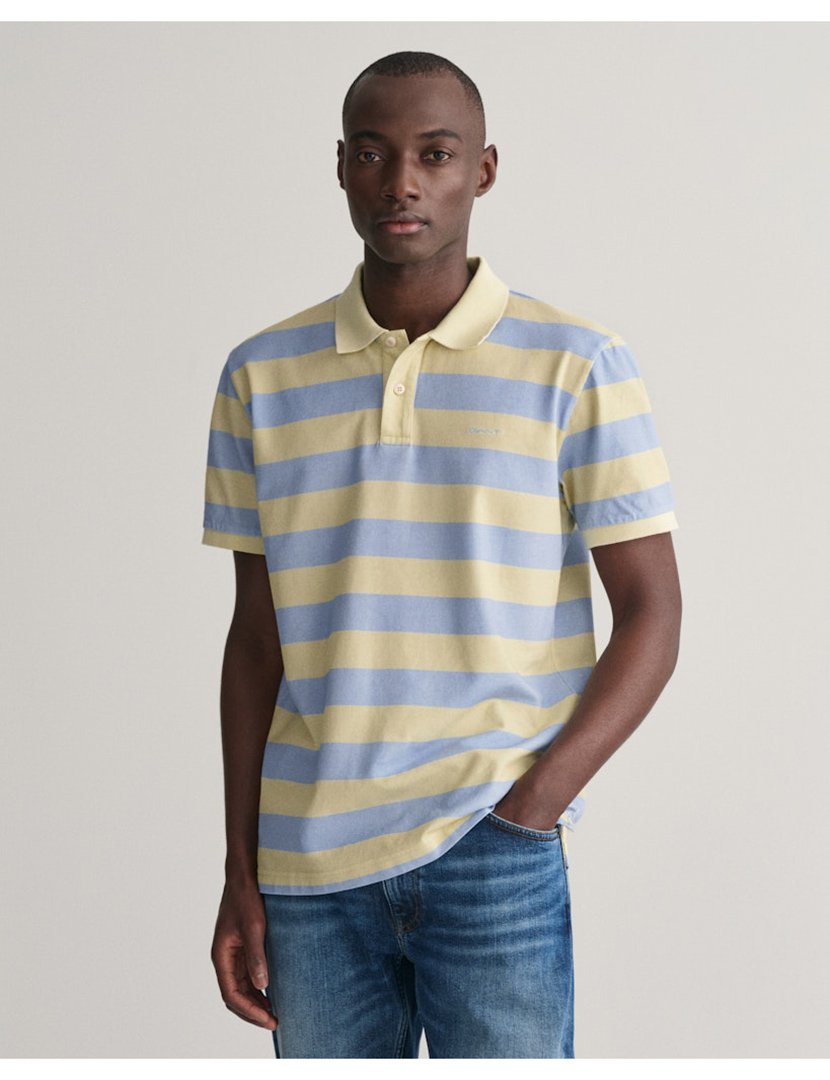 Striped Blue Polo