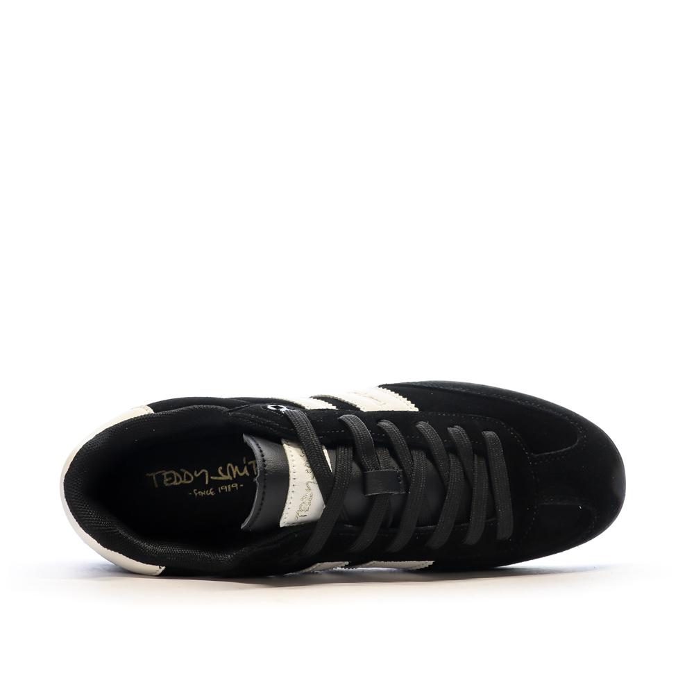 Teddy Smith Baskets Noires/Blanches Homme Teddy Smith White Suede