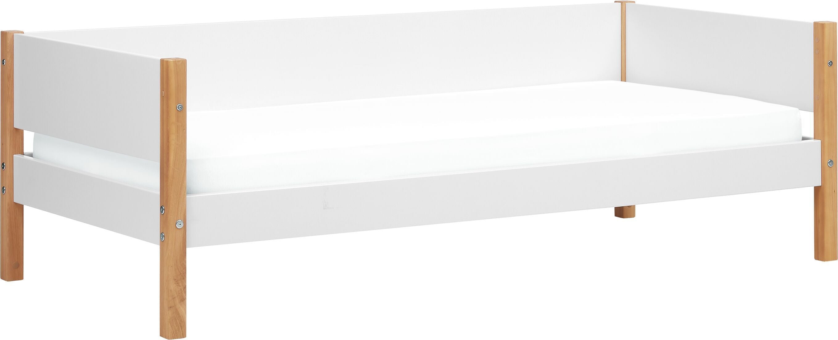 Flexa NOR Einzelbett - Weiss / B: 100.0 cm x T: 210.0 cm x H: 67.0 cm