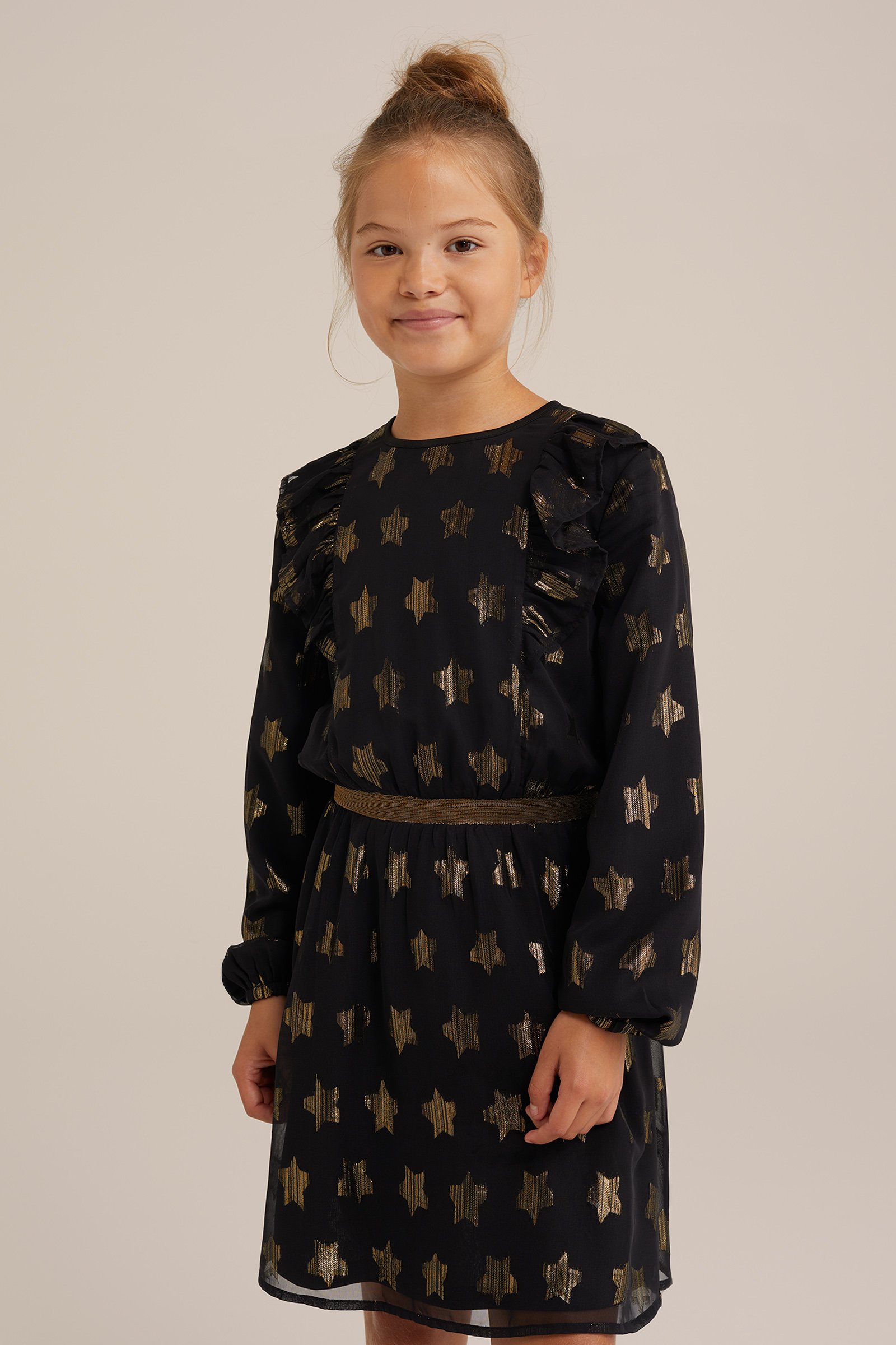 Meisjes jurk WE Fashion Zwart