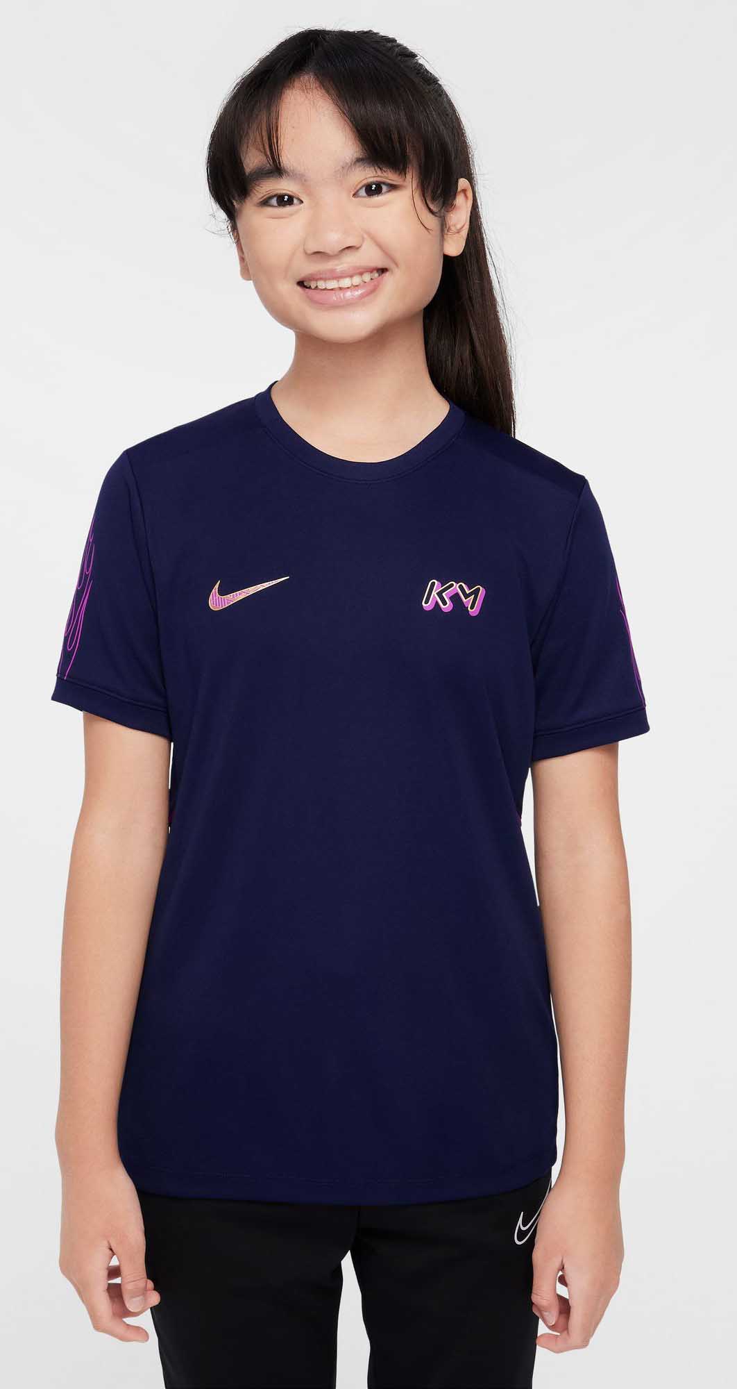 Kylian Mbappé Academy Soccer Top Barn 492/Blue Void/Blue Void/Metallic Gold