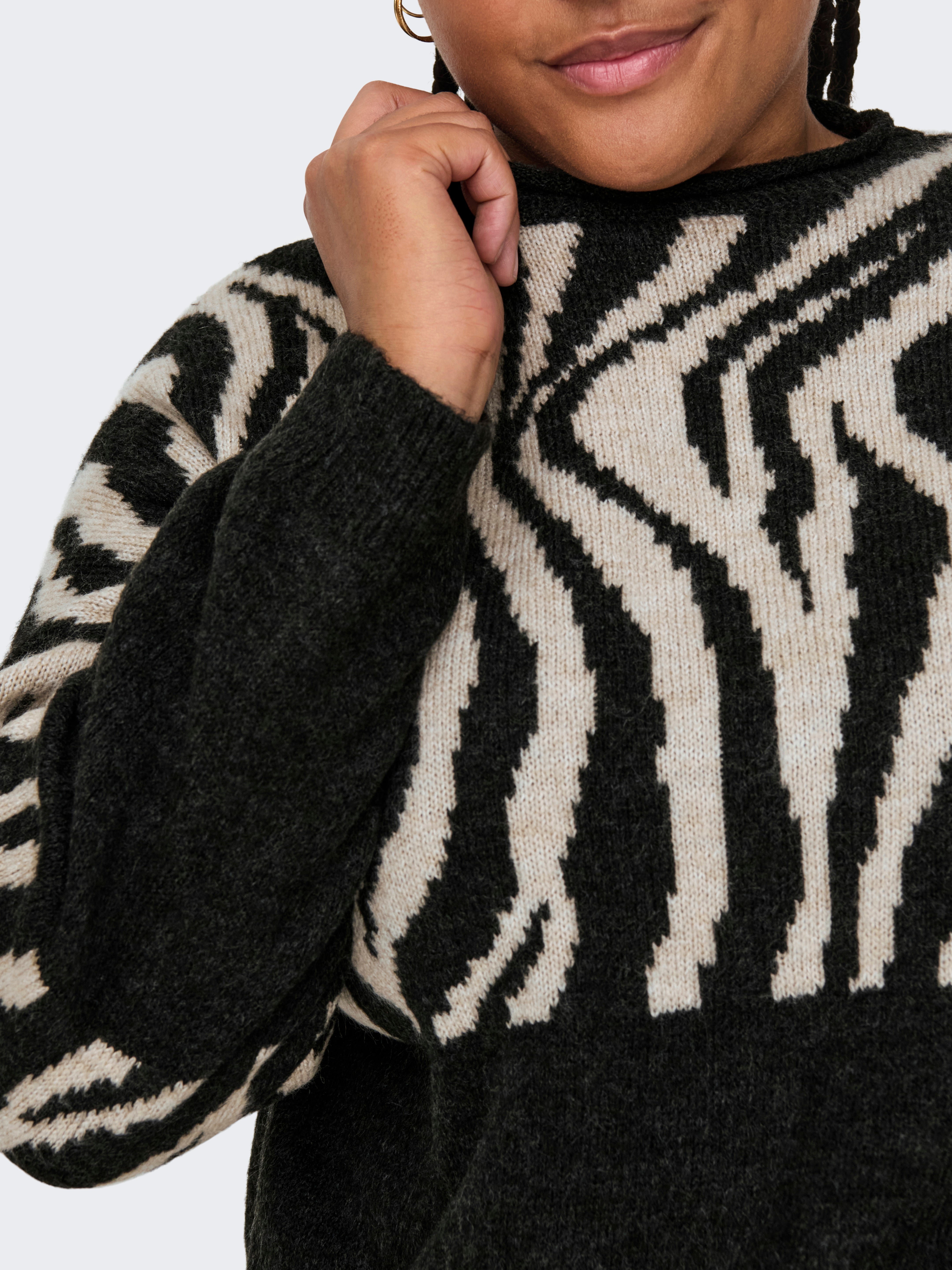 CARJADE Strickpullover Pirate Black