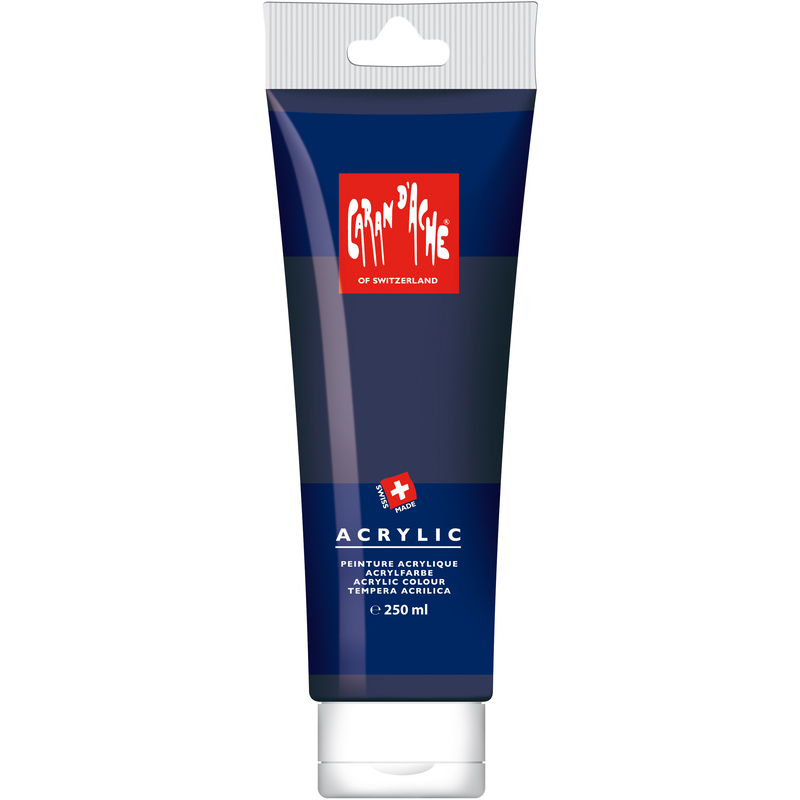 Caran d'Ache Acrylfarbe, 250 ml, preussischblau, 1 Stück