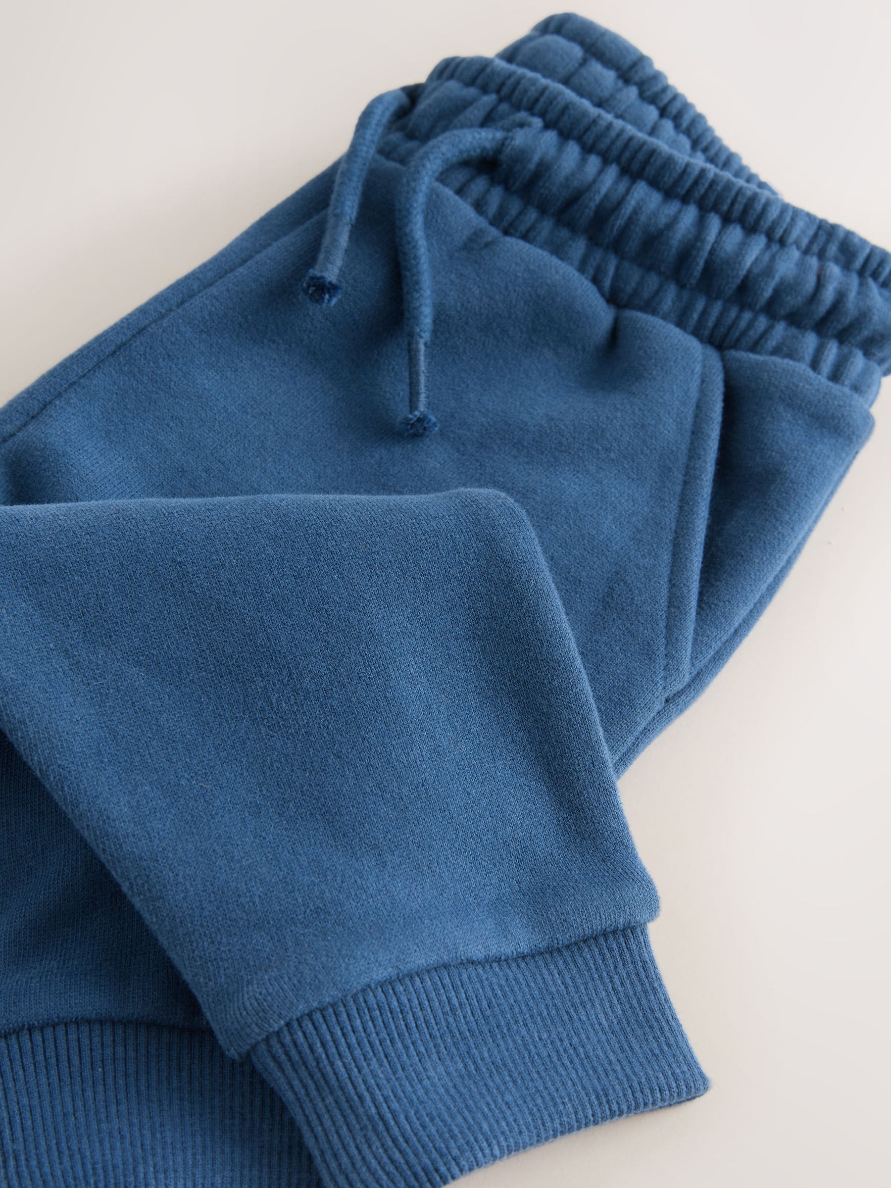 Blauw - Zacht aanvoelende jersey joggingbroek (3 mnd-7 jr)