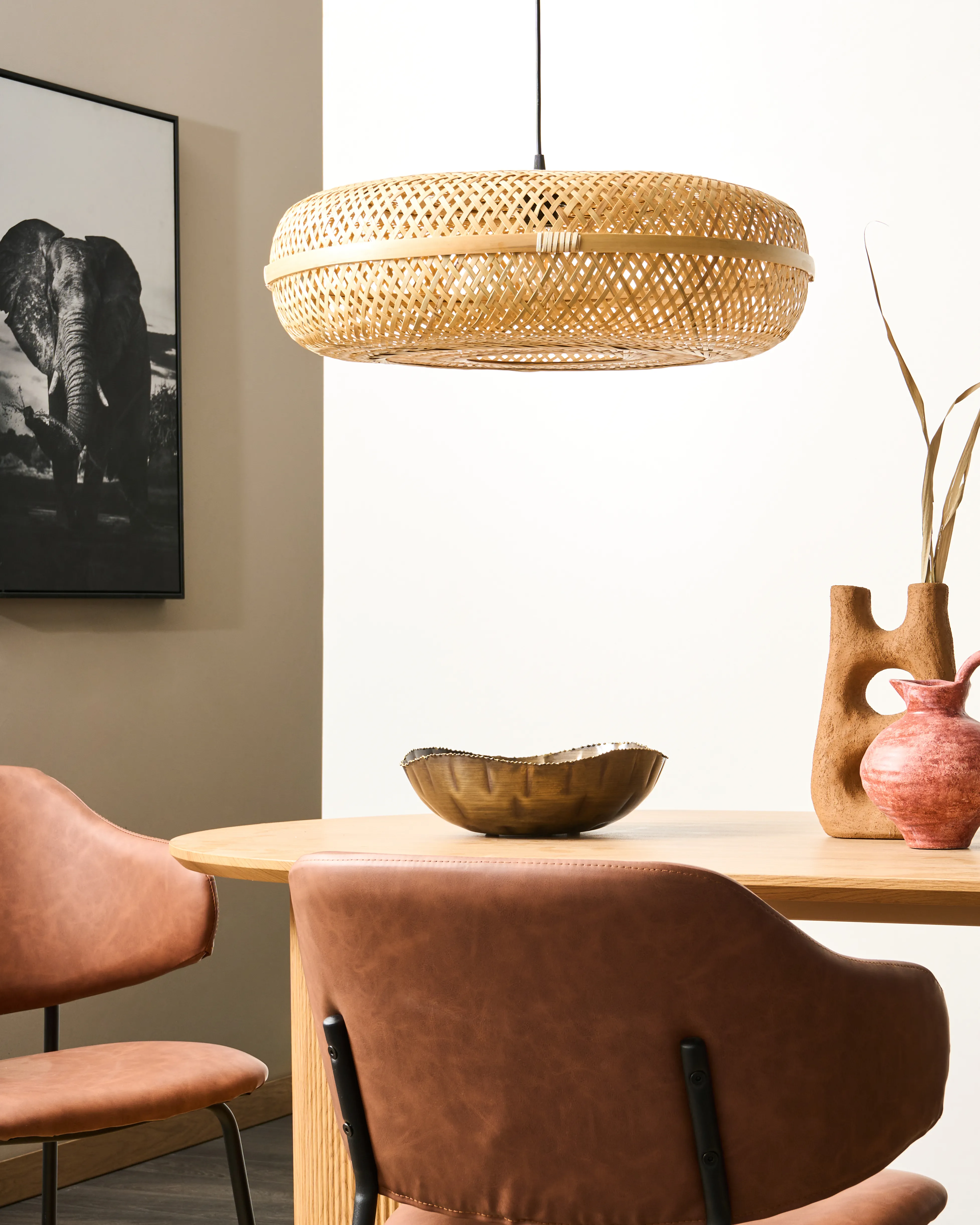 Hanglamp LAJAS Bamboehout Natuurlijk