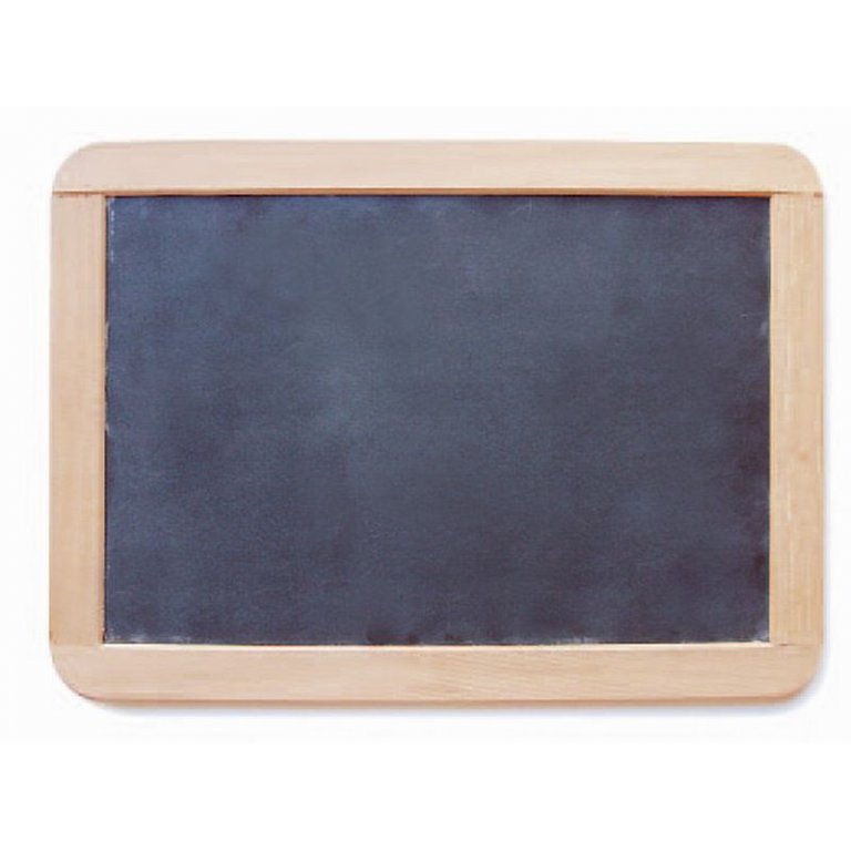 Schiefertafel mit Holzrahmen