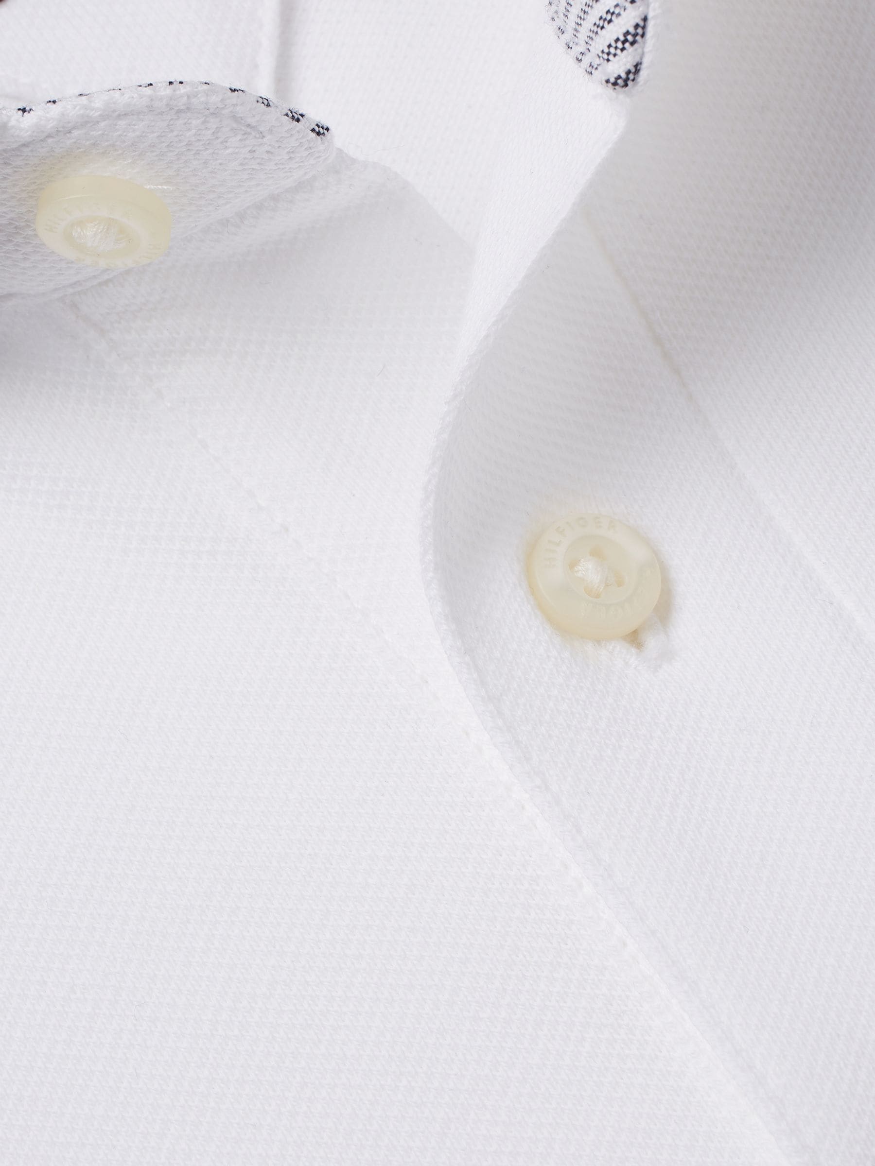 Wit - Tommy Hilfiger 1985 piqué poloshirt met standaard pasvorm