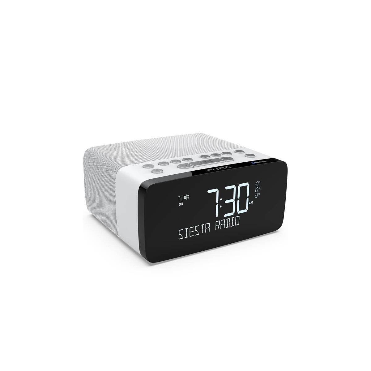 PURE FM/DAB/DAB+/BT/Qi Siesta Charge Klokkeradio Polar