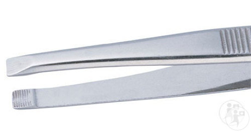 Vitry Prestige Pince À Épiler Inox Dorée 8cm Mors Droit 1 Pièce (4021)