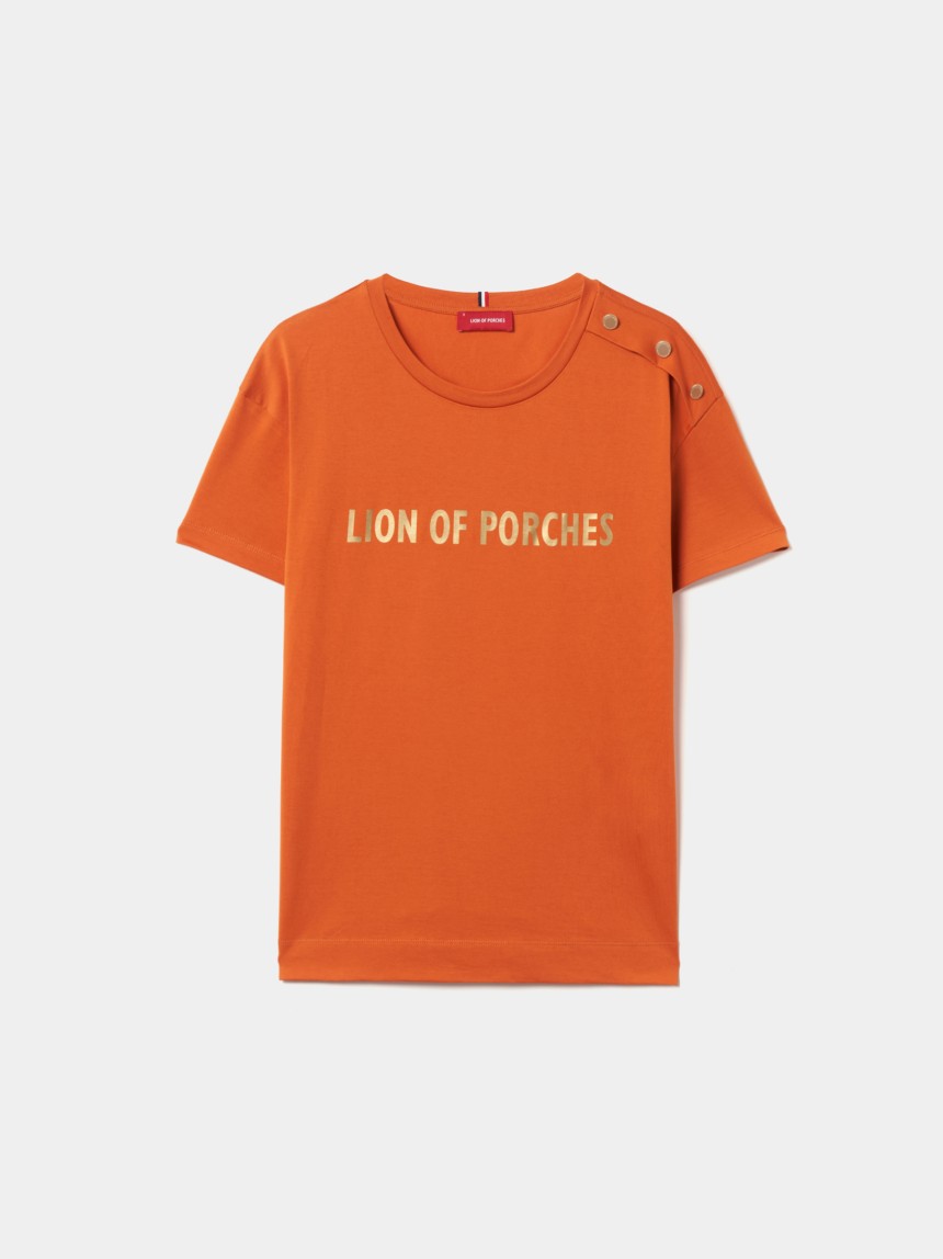 T-shirt Lion of Porches de algodão