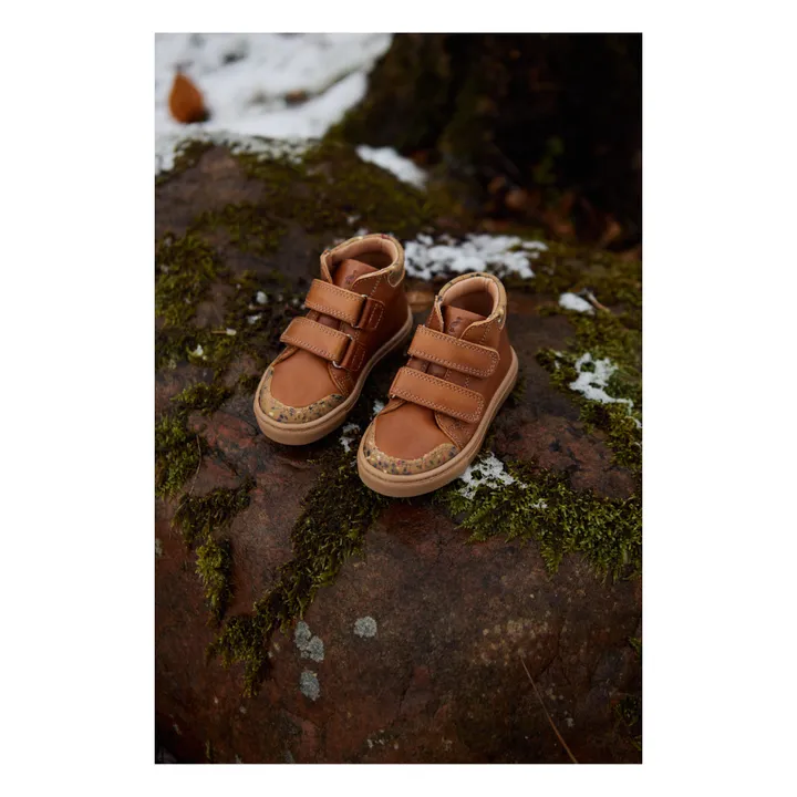 Petit Nord Baskets Montantes Scratchs | Cognac