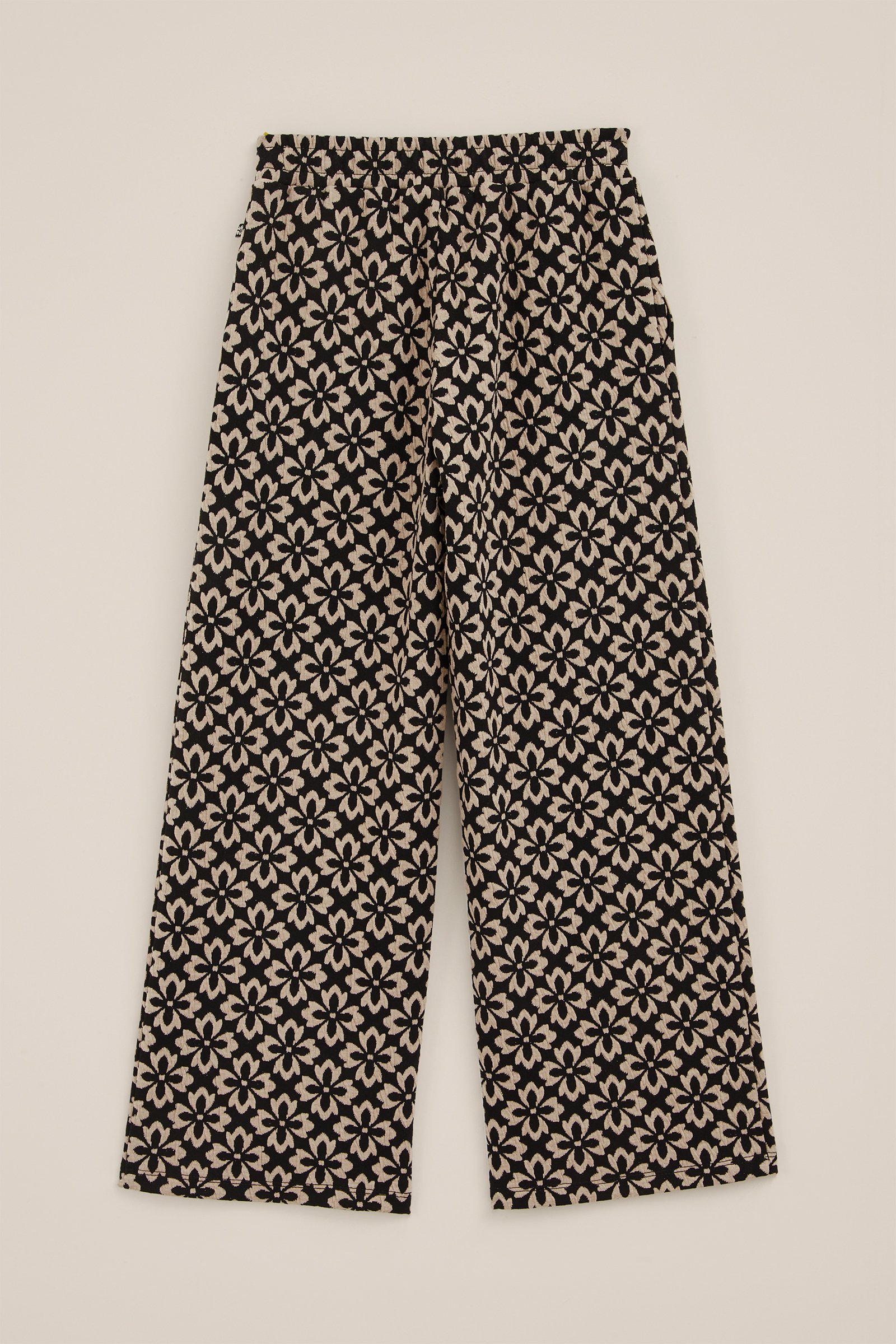 Meisjes broek met dessin WE Fashion Zwart