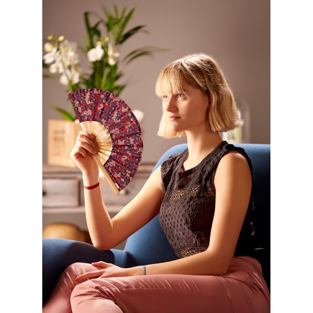 Eventail Feuillage Vermillon