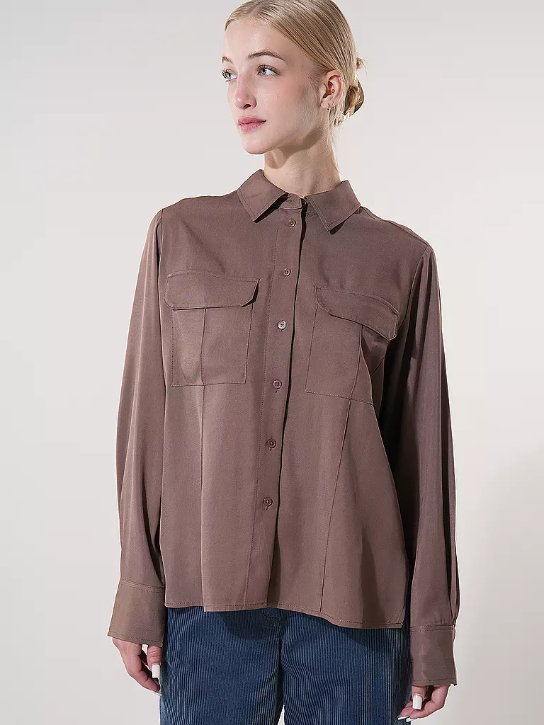 OPUS Bluse FLARA braun