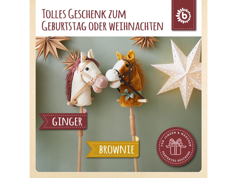 bieco Steckenpferd Ginger Spielzeug Pferdchen