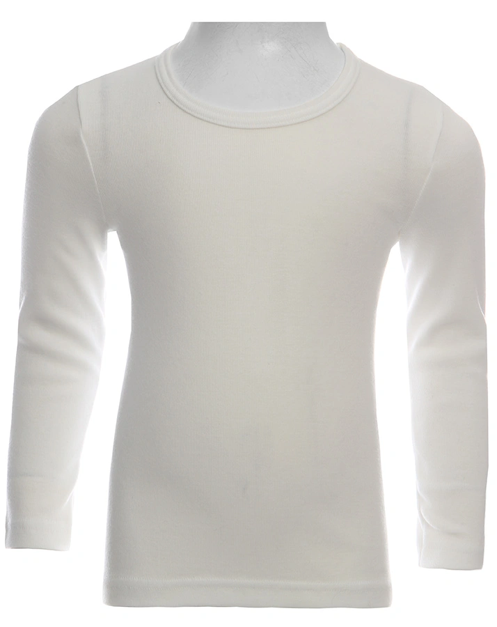 Langarmshirt Basic in weiß
