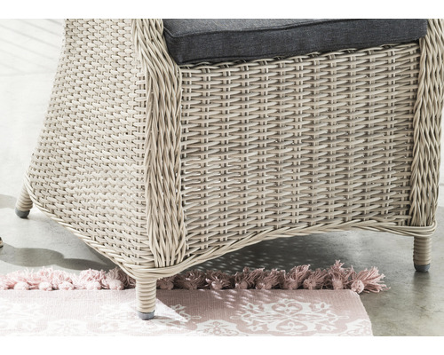 Destiny Luna tuinstoel, polyrattan, wit