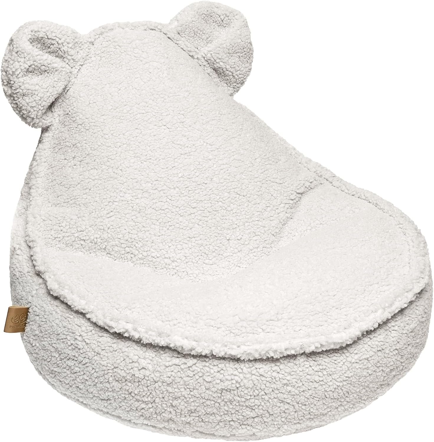 MEOWBABY Sitzsack Bär für Kinder Sitzpouf Kindermöbel Indoor Beanbag, Bearly, Cremig