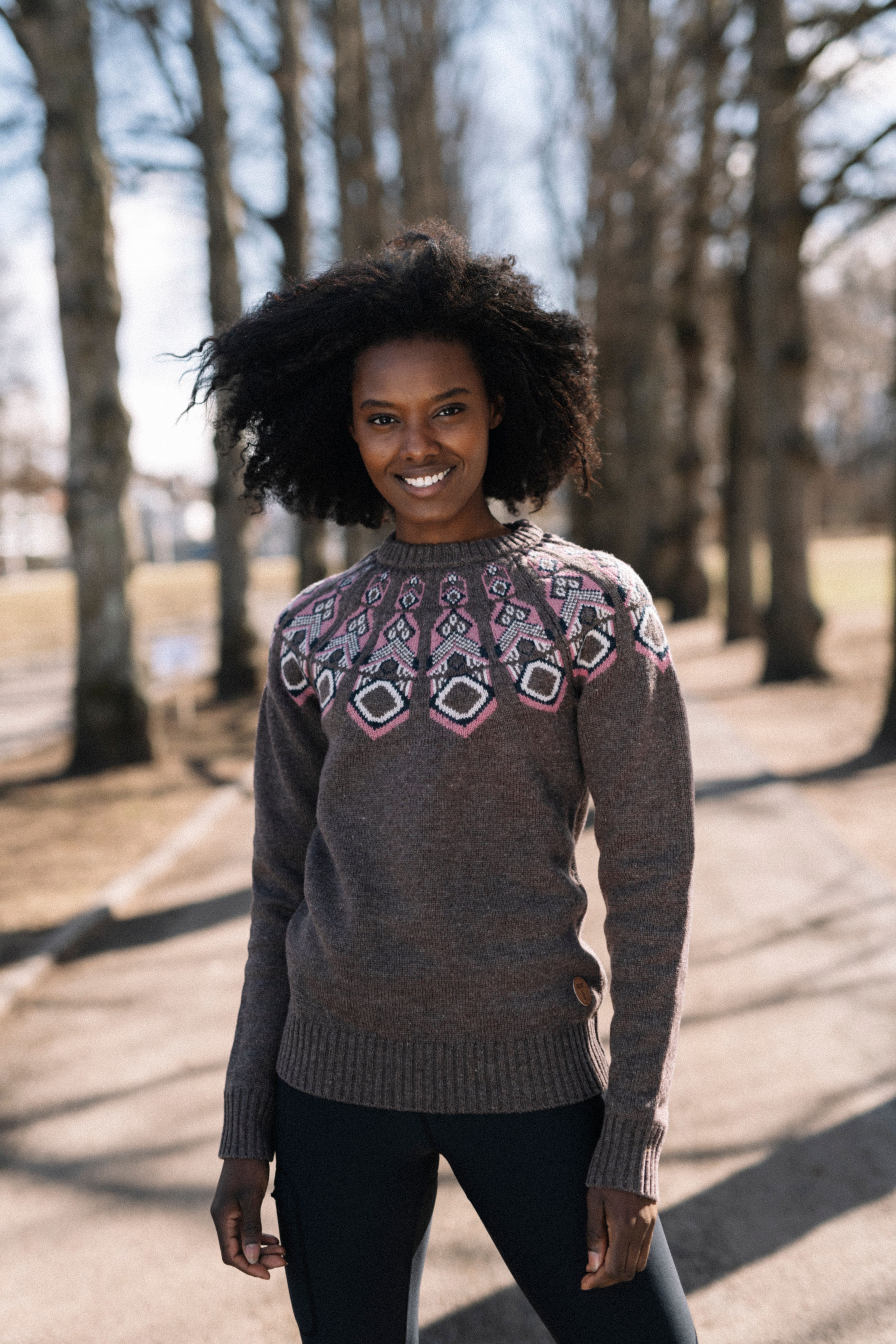 Tufte Robin Pattern Sweater, Dame<br>Superpopulær ullgenser!