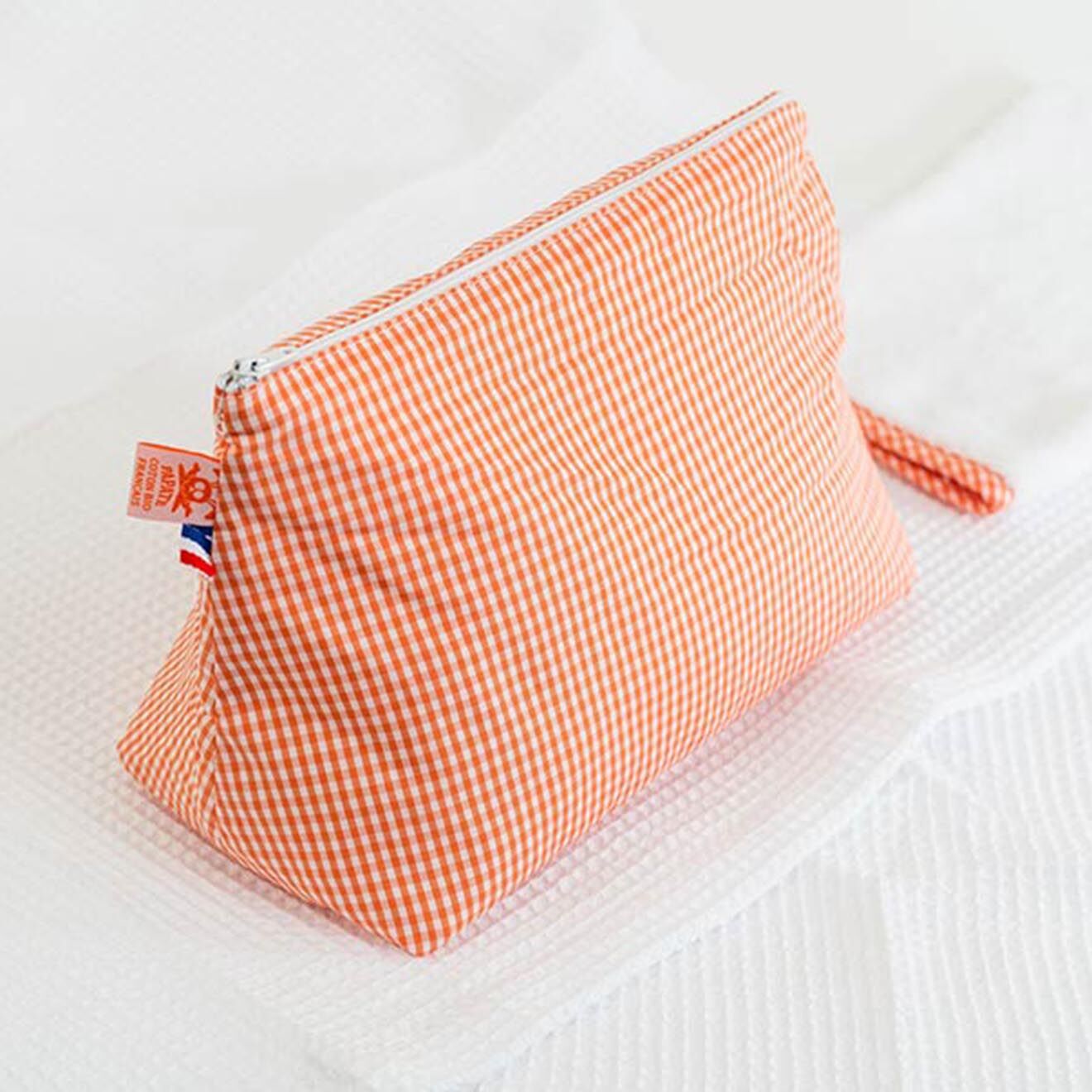 Papate Trousse de Toilette en Coton Bio vichy - 23x17 cm