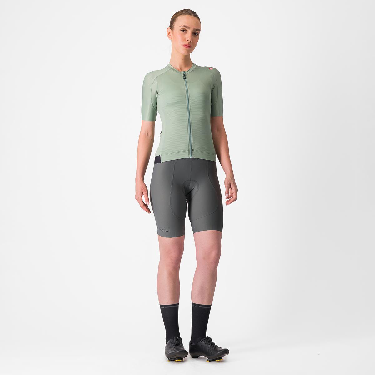 Castelli Espresso W Jersey til Kvinder i Defender Green/Deep Green