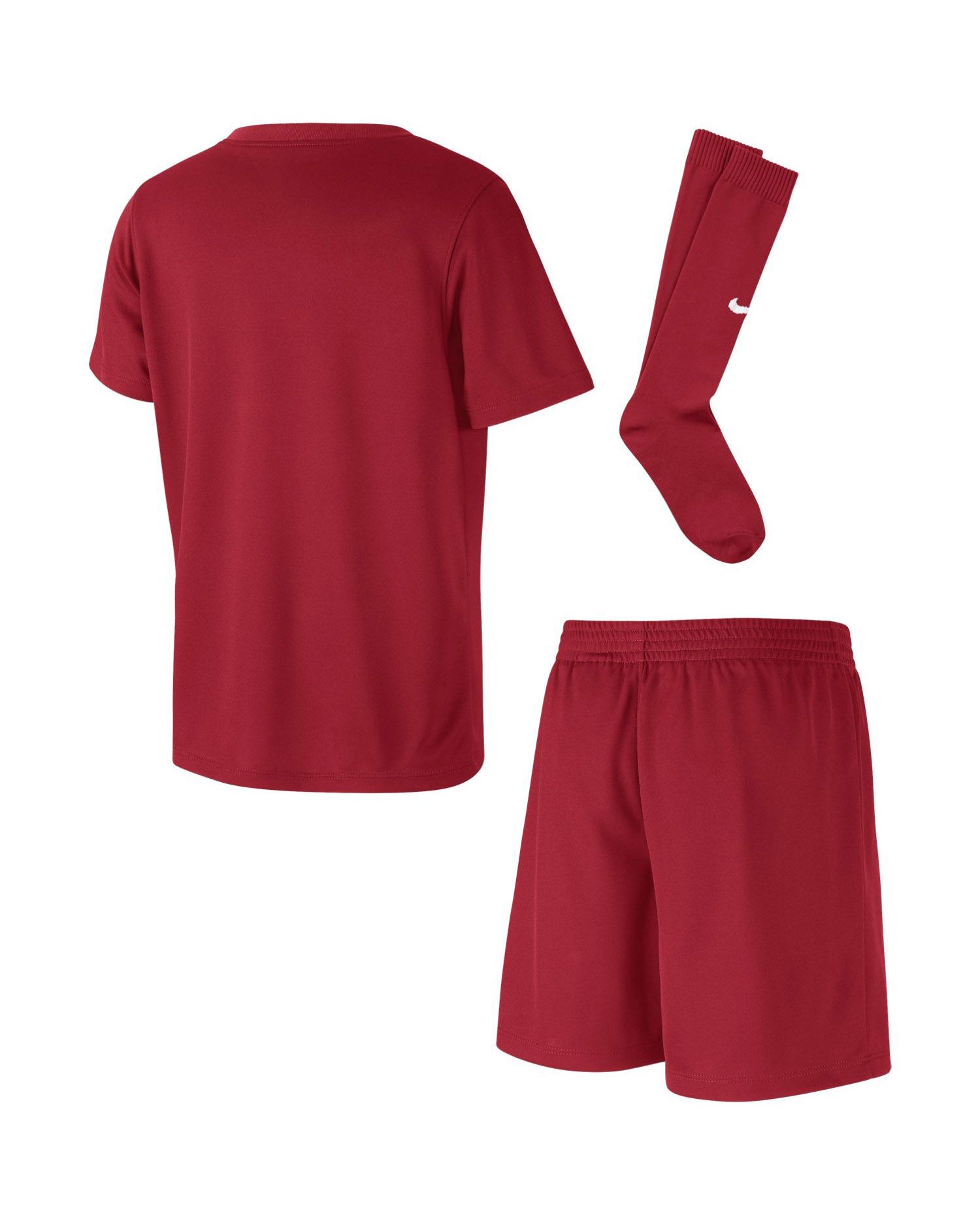 Ensemble match/entrainement Nike Park Kit Set Rouge pour enfant