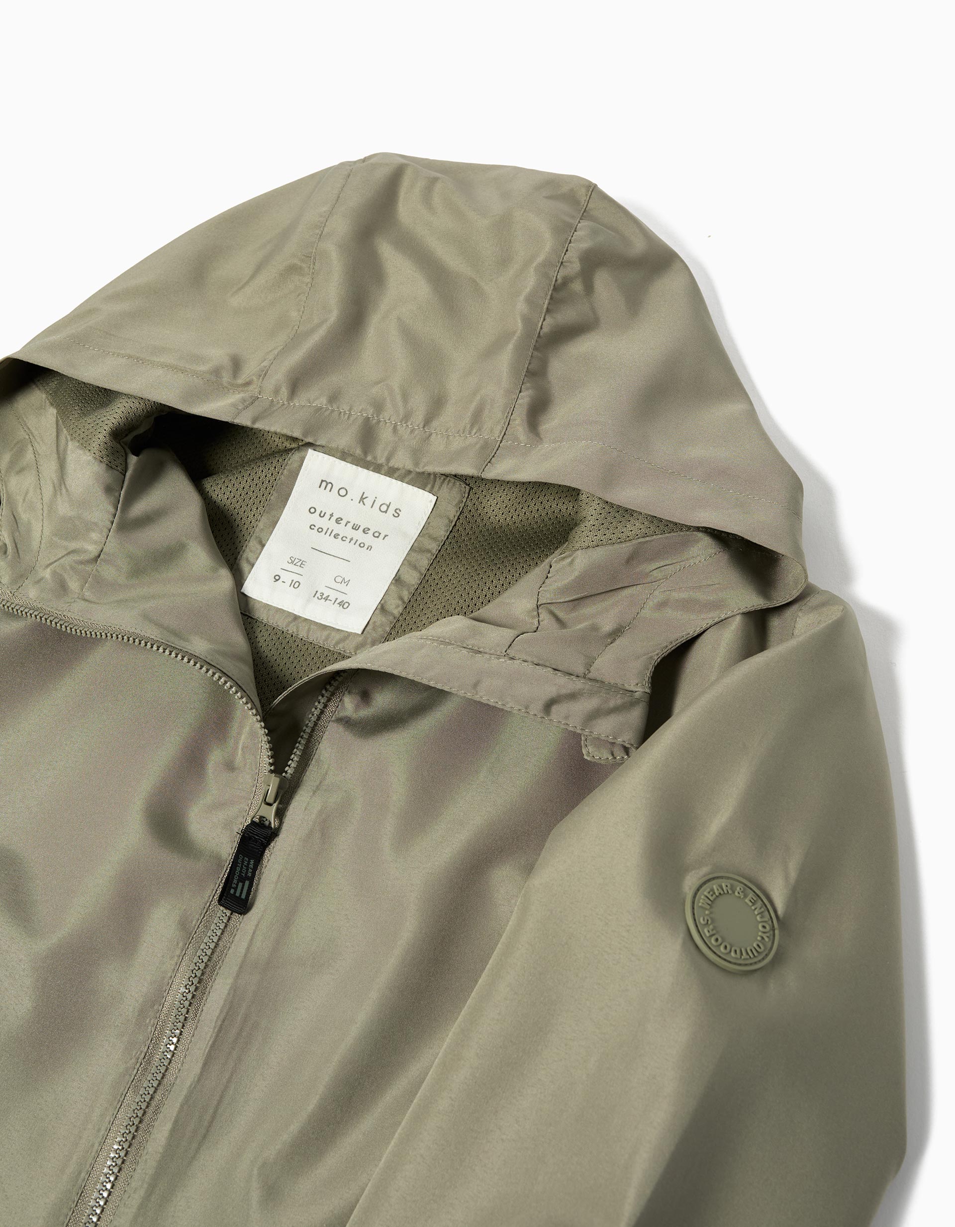 Parka com Capuz, Menino, Verde