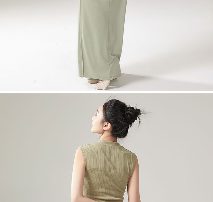 Cossita - Effen danstop/tanktop met uitlopende mouwen