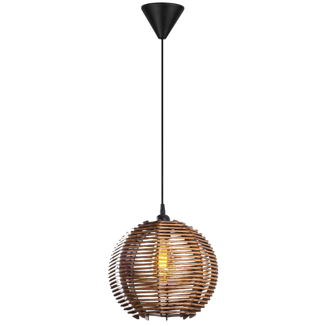 Opviq Suspension Sphere Bamboo marron - 30x20x60 cm