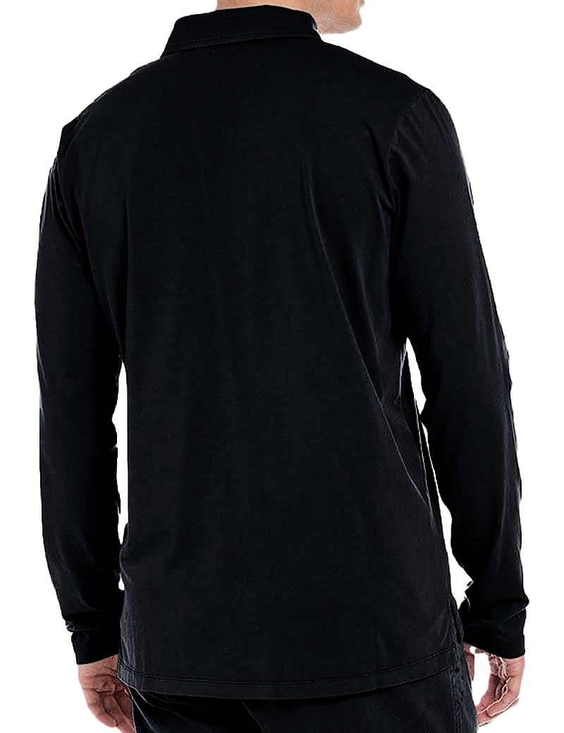 REPLAY POLO HOMME MANCHES LONGUES NOIR