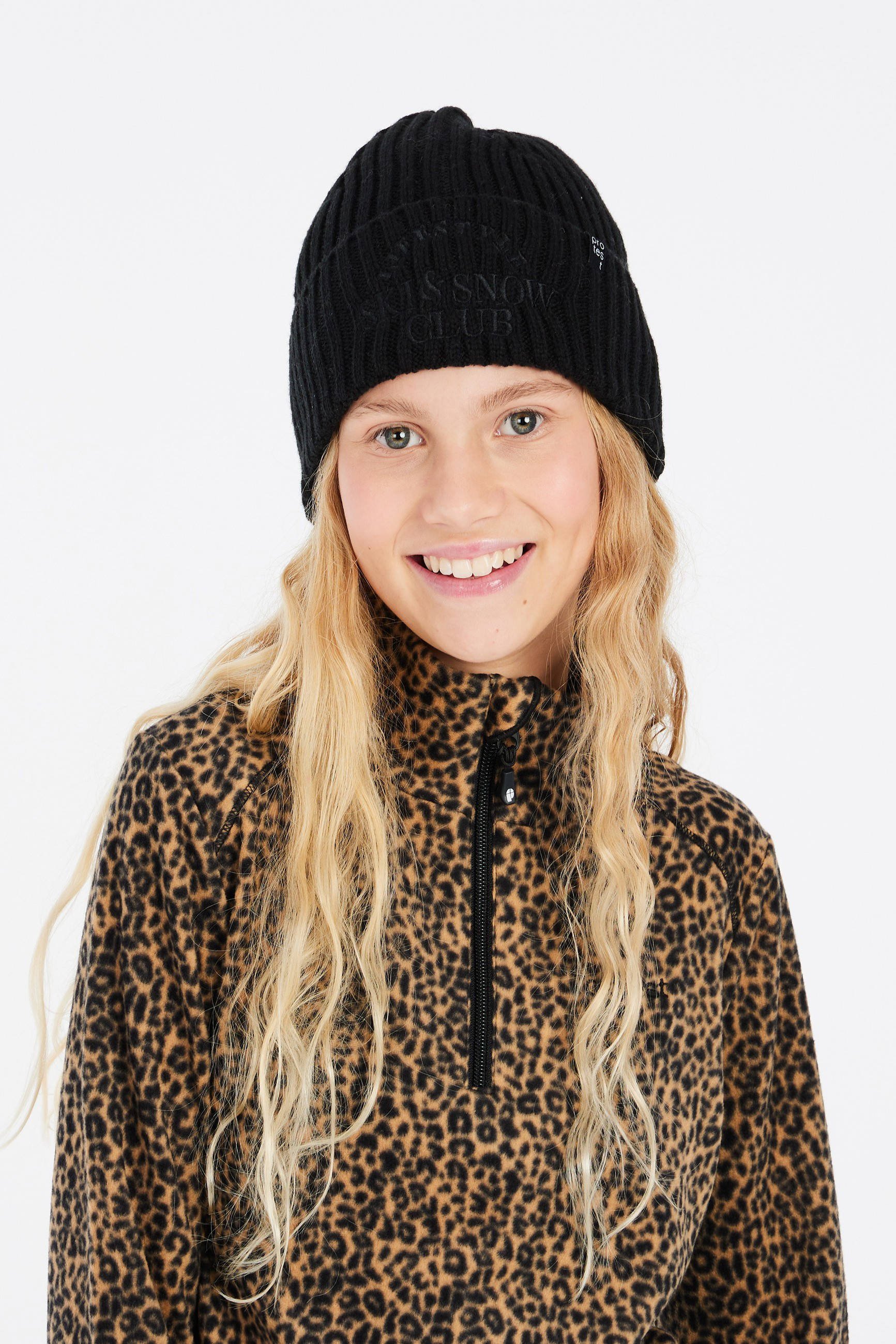 Protest skipully fleece PRTMISSY JR bruin/zwart