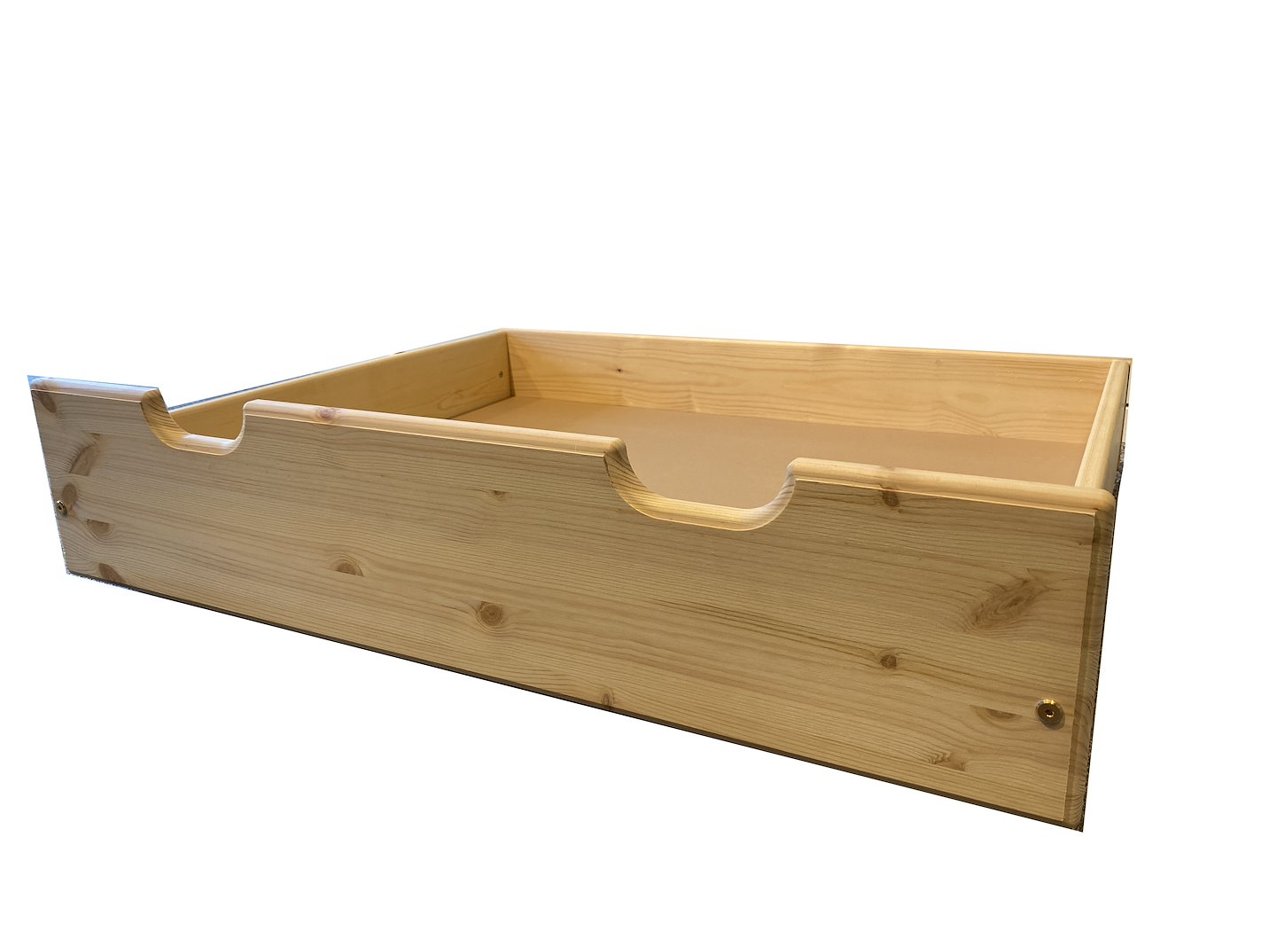 Grimstad sengeskuff Ubehandlet furu Liten med bunn. 75x93 cm.