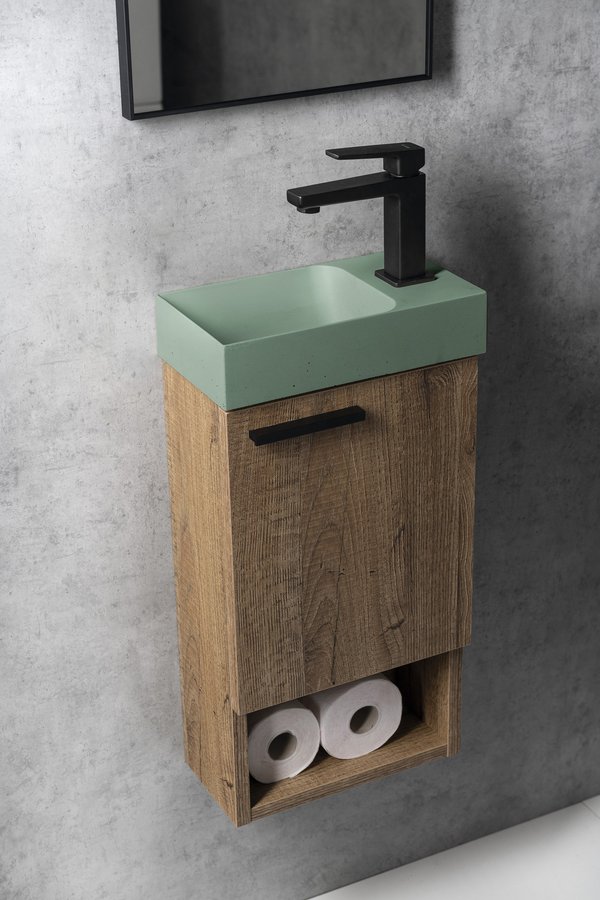 Sapho Tursi fonteinkraan zonder pop-up waste zwart mat