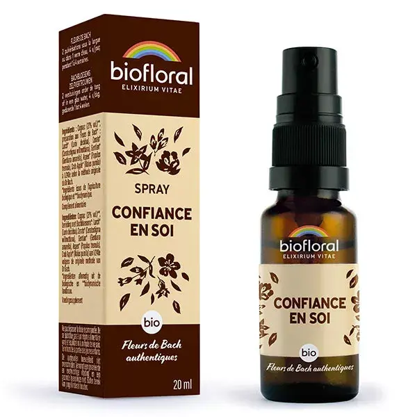 Spray Biofloral Autoconfiança, Spray Orgânico Demeter, Emoções 20ml