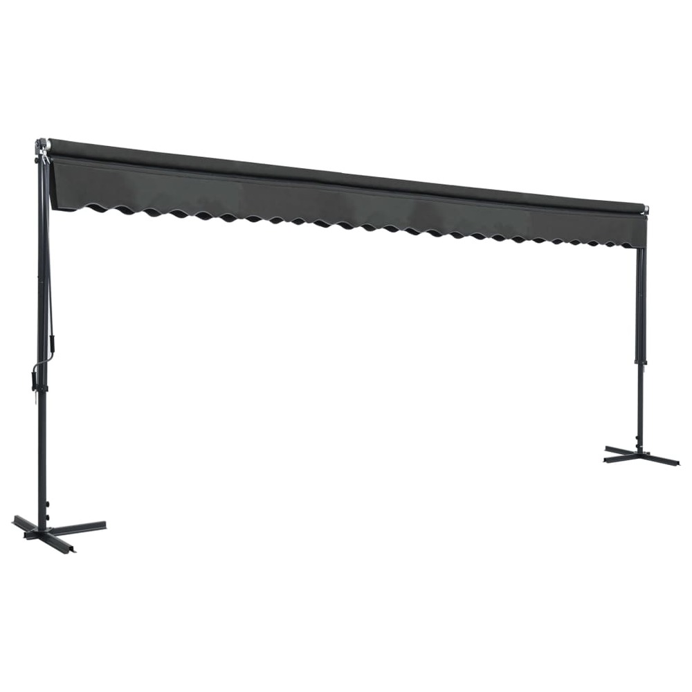 Auvent sur pied 600 x 300 cm anthracite