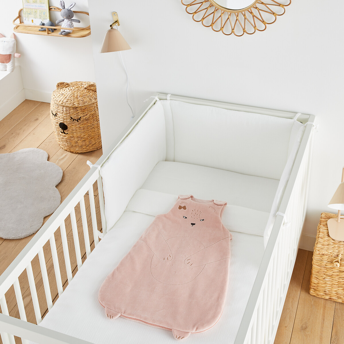 LA REDOUTE INTERIEURS<br>Saco de dormir em veludo de algodão, Annabella