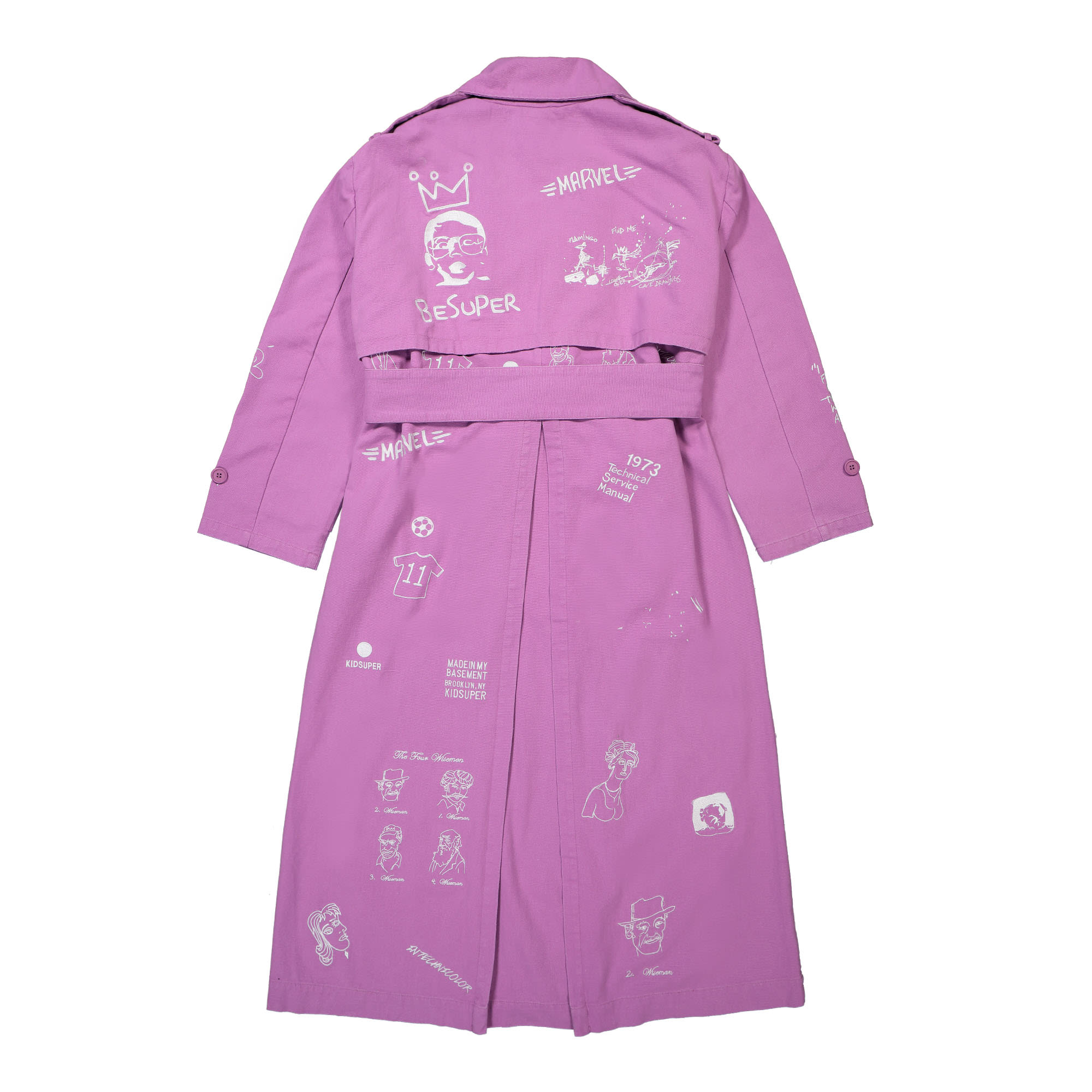 Kidsuper Studios<br>Embroidered Trench Coat