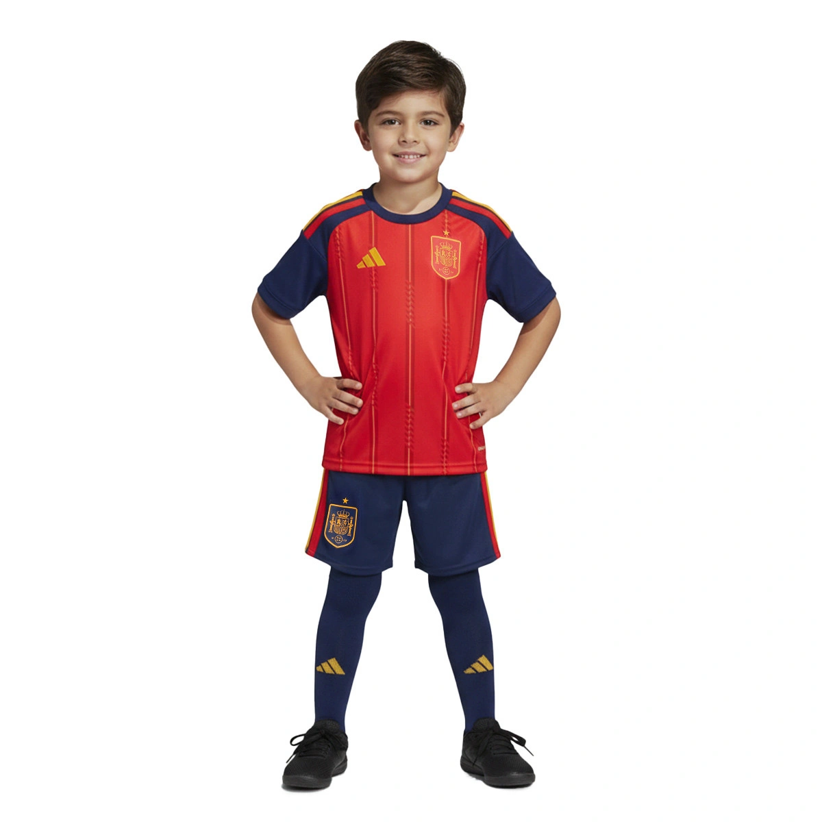 Conjunto adidas Espanha Primeiro Equipamento Mundial 2026 Criança