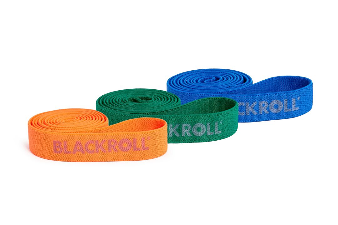 Fitnessband Super Band Set Orange, grün, blau