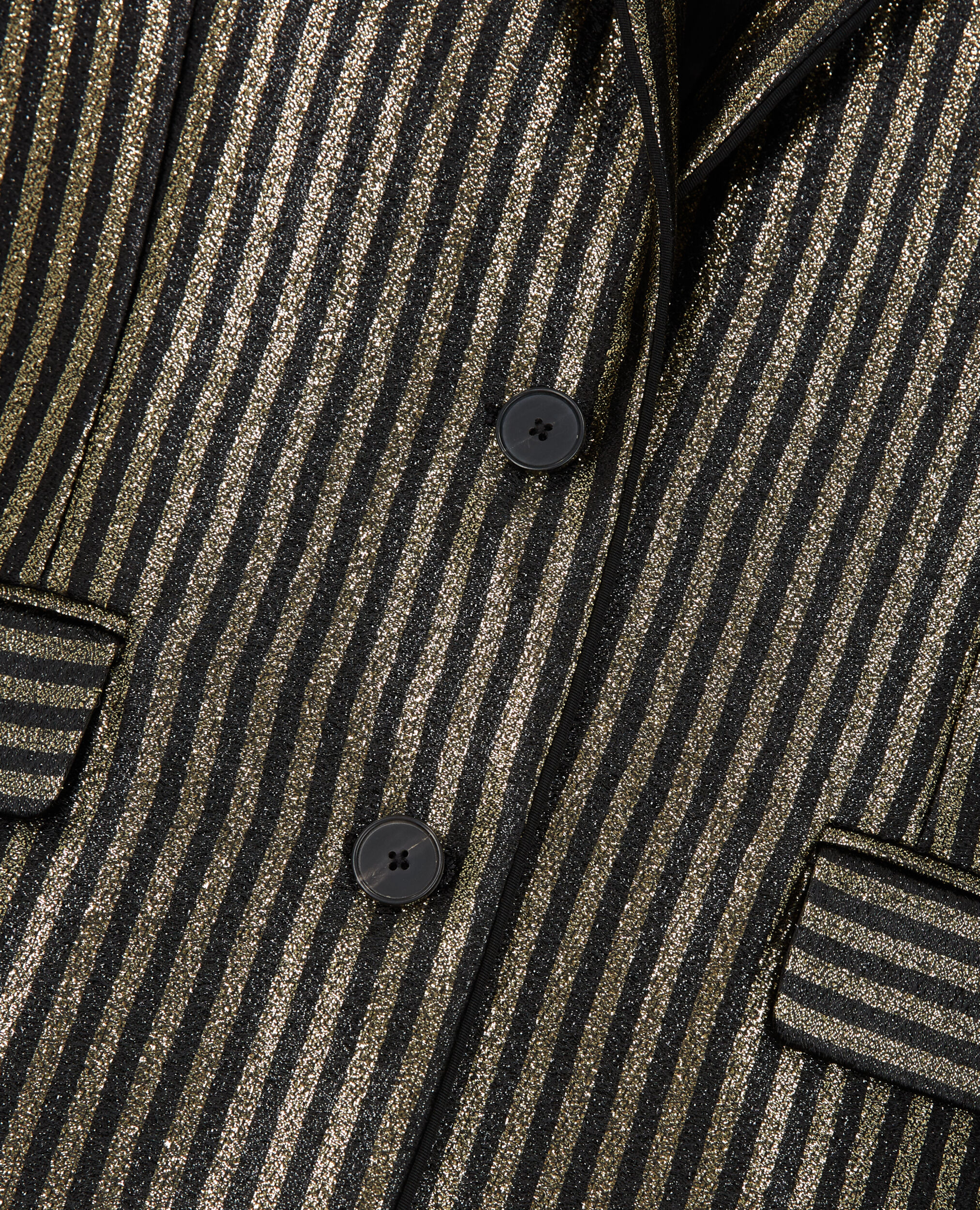 Veste à rayures dorée