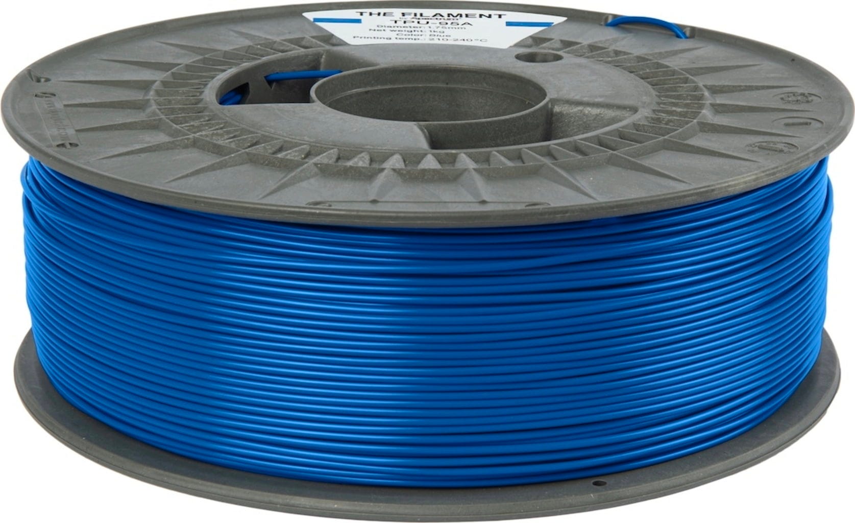 The Filament  TPU-95A Blue, 1,75 mm / 1000 g    TPU mit Shore-Härte 95A für funktionale Anwendungen in Blue