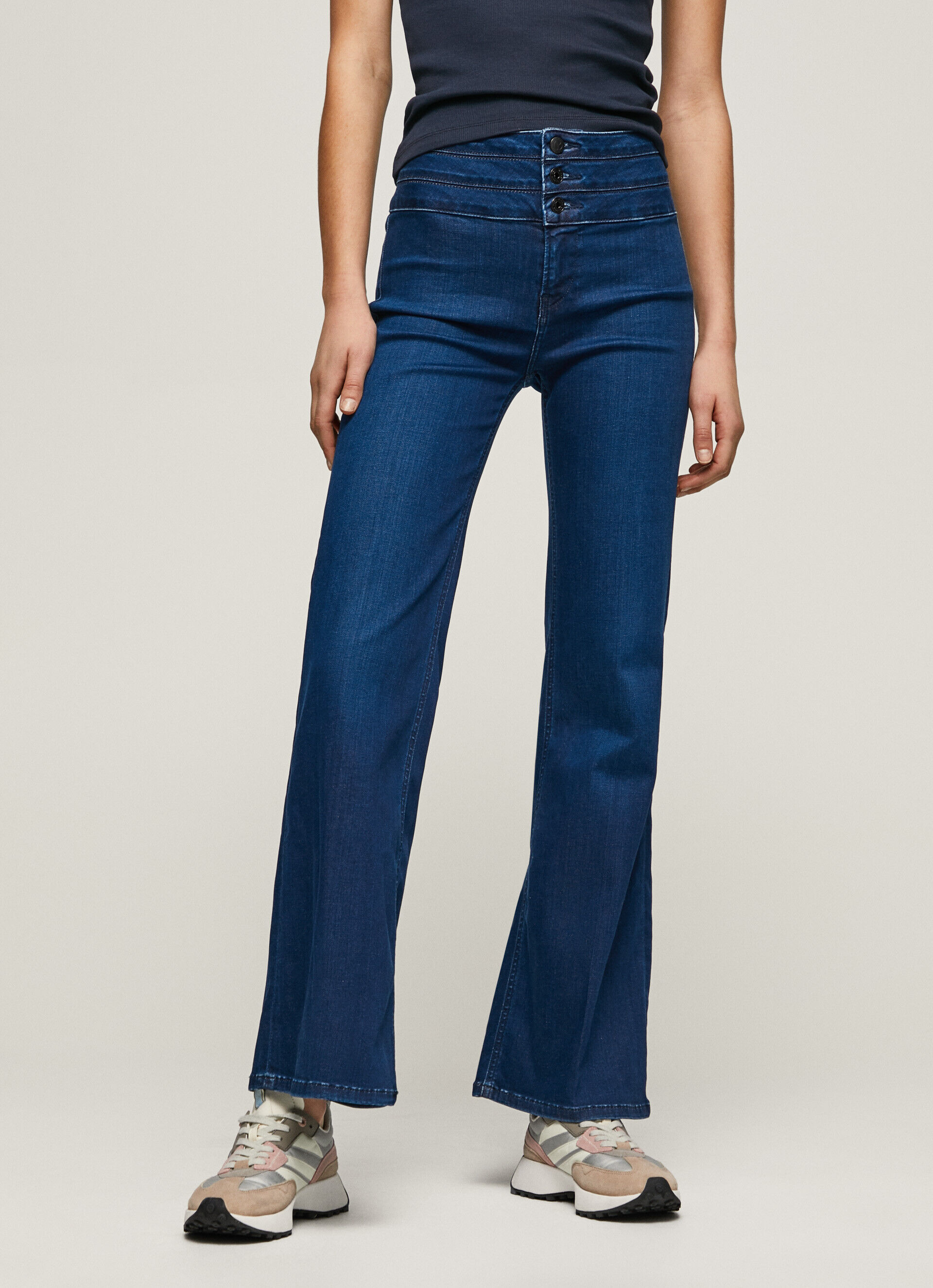 Calça jeans JEAN WILLA Triple Fit Flare de cintura alta - jeans