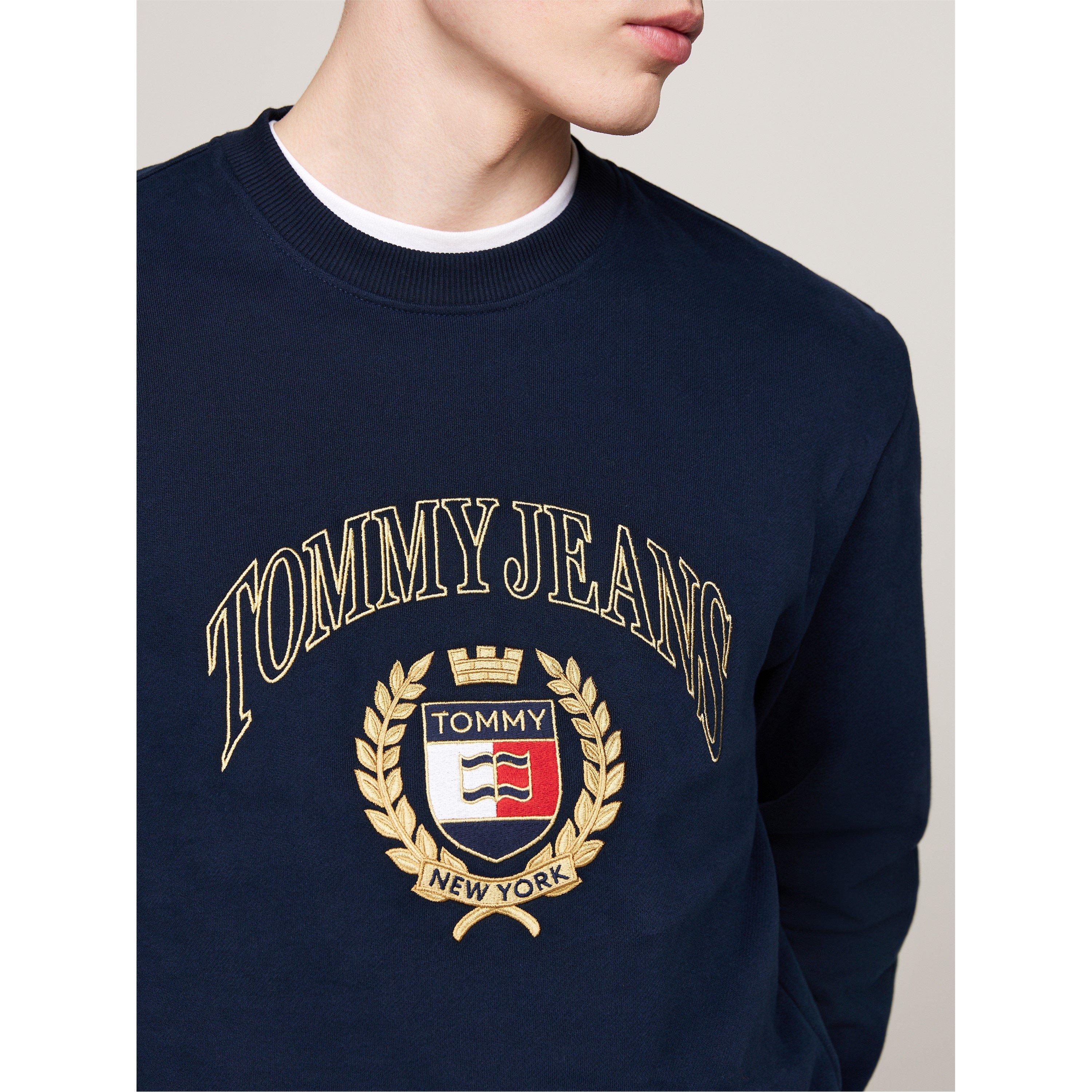 Tommy Jeans Crest Embroidery Pullover sweatshirt