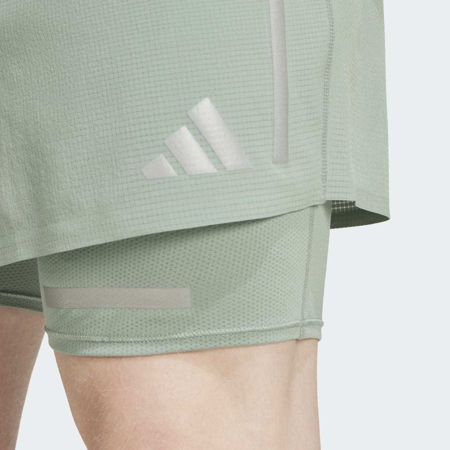 Adidas Short de running réfléchissant 2 en 1 Ultimate