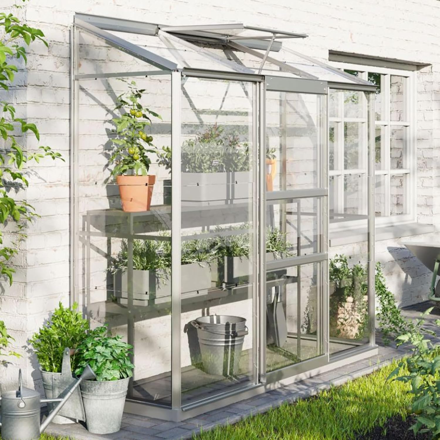 Vitavia Anlehn-Gewächshaus Ida 1300