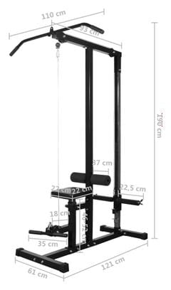 Tour de musculation avec jeu d'haltères et poids 30 5 kg sport fitness noir 02_0000041