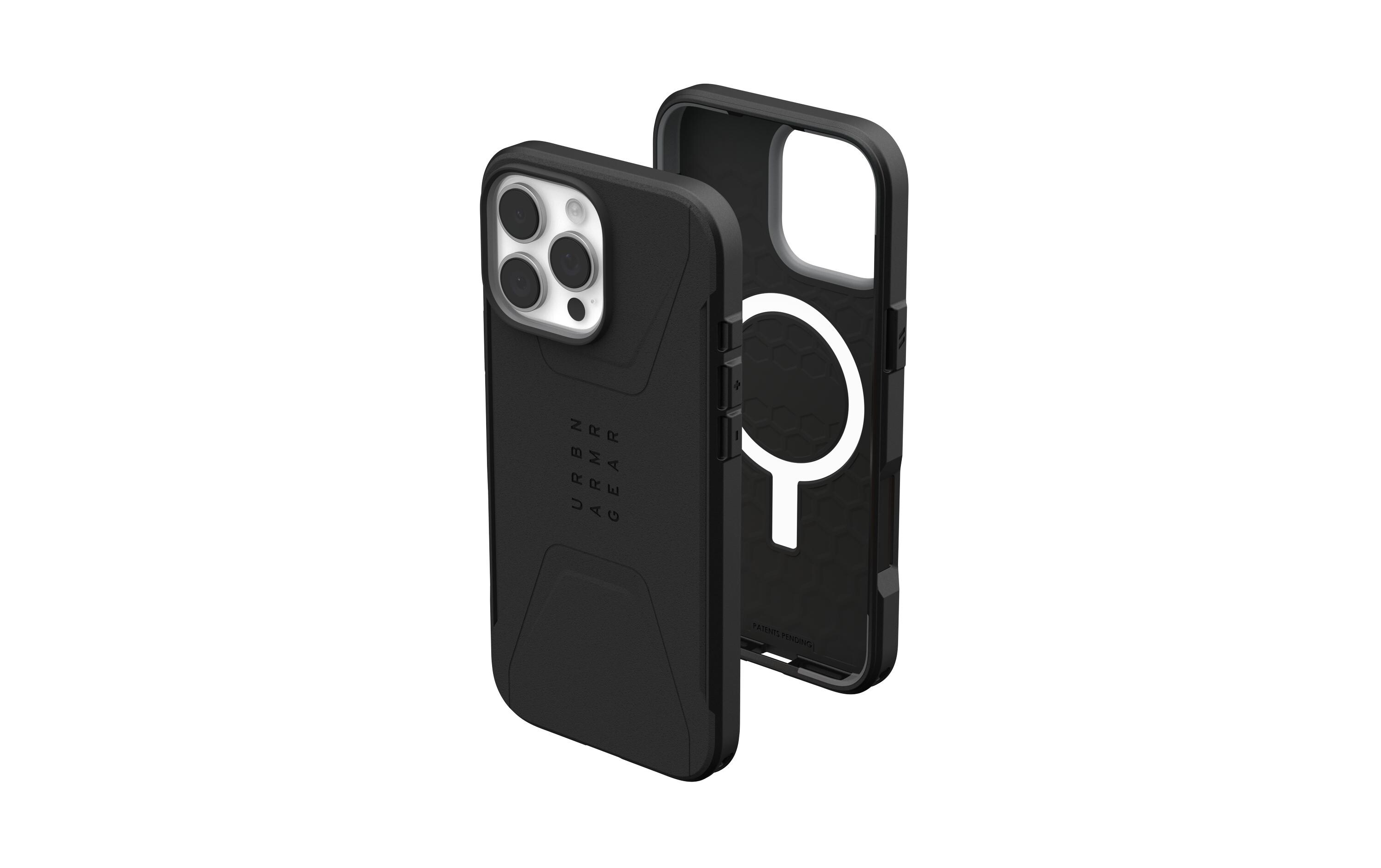 Back Cover Civilian Case iPhone 16 Pro Max BlackSchutzhülle für das Apple iPhone 16 Pro Max