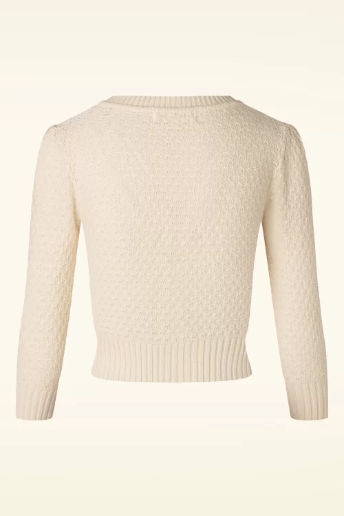Mak Sweater Jennie Cardigan in havermout