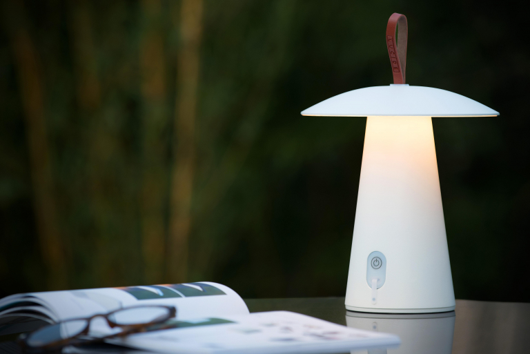 Lucide La Donna tafellamp LED oplaadbaar buiten IP54 wit